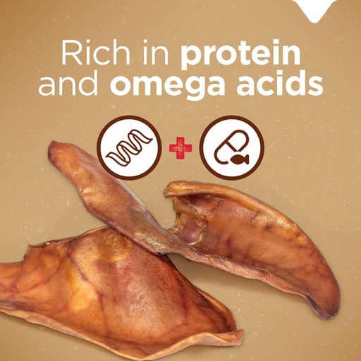Natural Farm Dog Pig Ears 3 Count