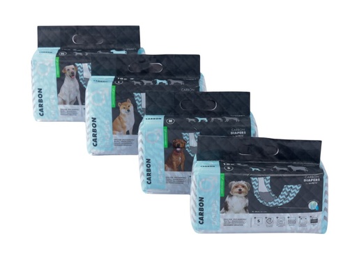 M-pets Carbon Diapers - Male Dog (S ) - 18 Pcs
