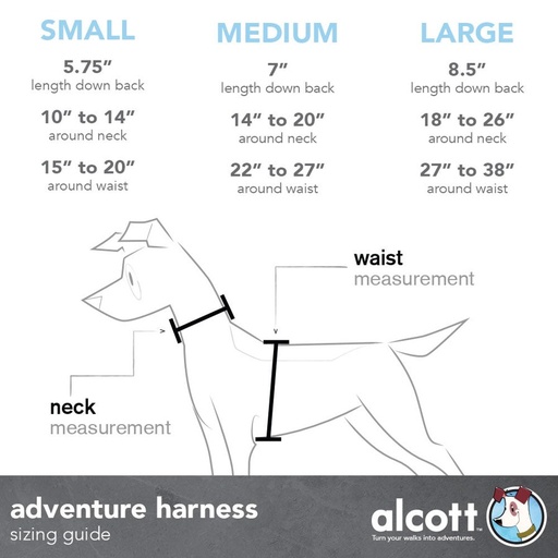 Alcott Adv Harness Large Black