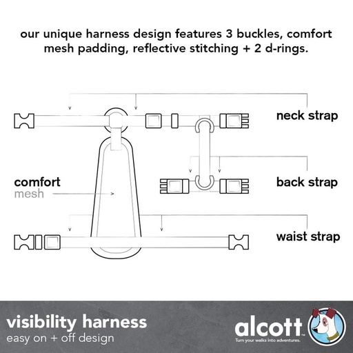 Alcott Adv Harness Large Blue