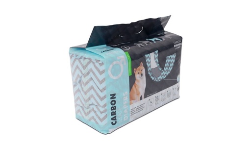 M-pets Carbon Diapers - Male Dog - (L) - 18 Pcs