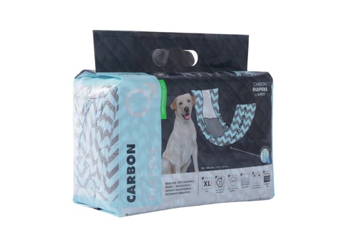 M-pets Carbon Diapers - Male Dog - (Xl) - 18 Pcs