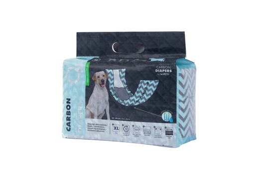 M-pets Carbon Diapers - Male Dog - (Xl) - 18 Pcs