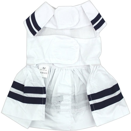 Sailor Dress - White - White / M