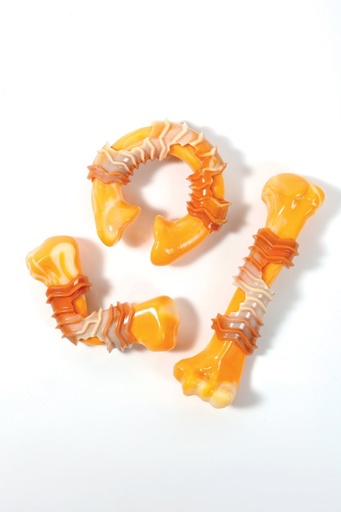 M-pets Carnivore Dog Toy Boomerang Bone - Bacon Scent 12.5 X 6.1 X 3.7cm