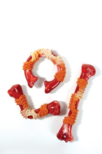 M-pets Carnivore Dog Toy Boomerang Bone - Bacon Scent 17.8 X 9.3 X 4.1cm