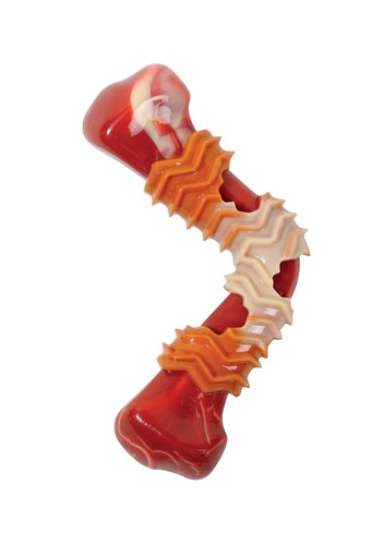 M-pets Carnivore Dog Toy Boomerang Bone - Bacon Scent 17.8 X 9.3 X 4.1cm