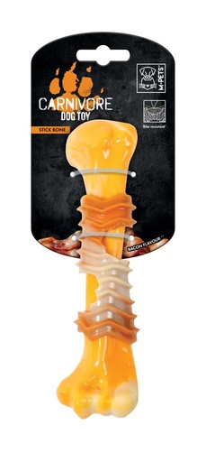 M-pets Carnivore Dog Toy Stick Bone - Bacon Scent 17.8 X 4.9 X 4cm
