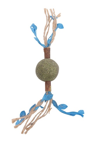 M-pets Charmy Catnip Toy - Tree Branch Blue