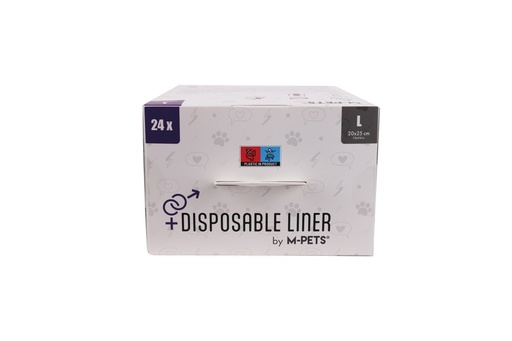 M-pets Disposable Liner L - 24 Pcs