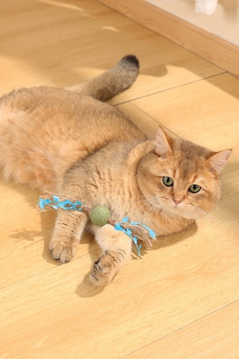 M-pets Charmy Catnip Toy - Tree Branch Blue
