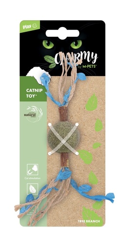 M-pets Charmy Catnip Toy - Tree Branch Blue