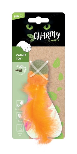 M-pets Charmy Catnip Toy Orange