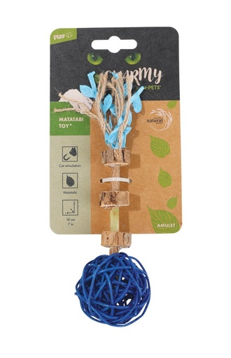 M-pets Charmy Matatabi Toy - Amulet Blue