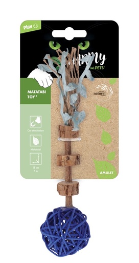 M-pets Charmy Matatabi Toy - Amulet Blue