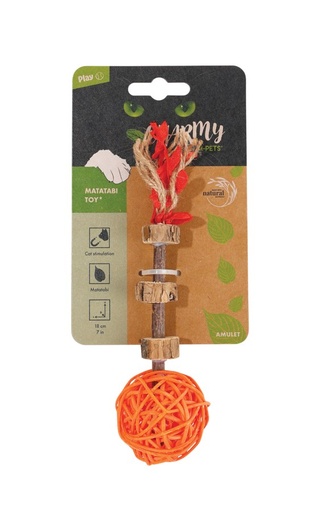 M-pets Charmy Matatabi Toy Amulet Orange