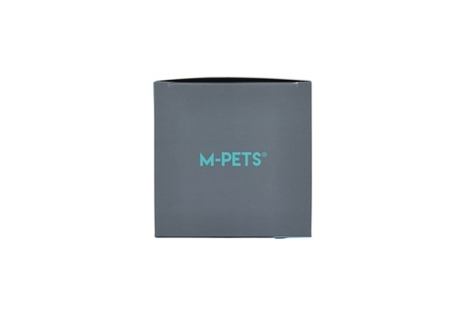M-pets On The Road Foldable Dog Water Bottle 200ml-550ml 2 In 1 Turquoise Blue Color