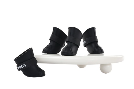 M-pets Rainy Day Dog Shoes L Black