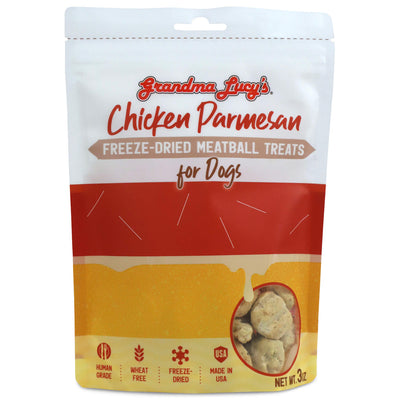 Grandma Lucy's Chicken Parmesan Meatball Snack con Pollo y Parmesano para Perros – 3 oz