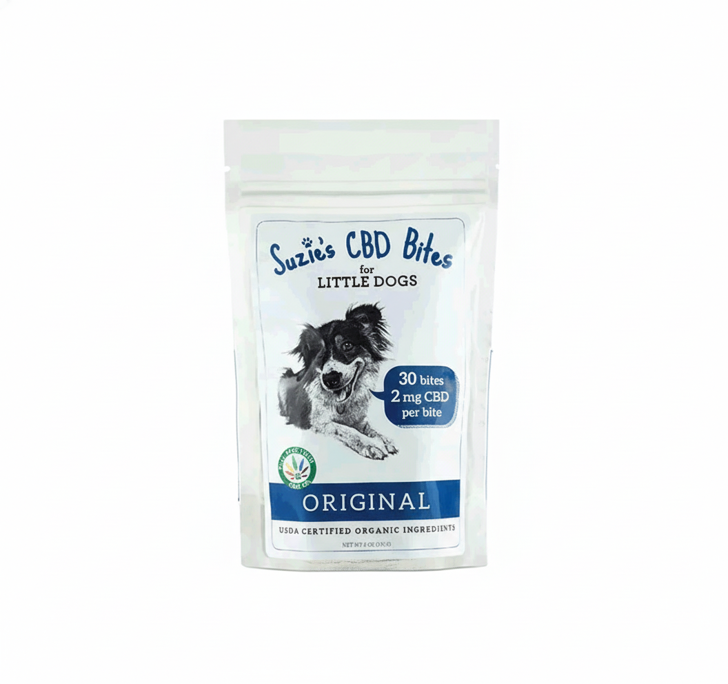 Suzie's CBD Bites Original Premios con CBD para Perros Pequeños – 6 oz