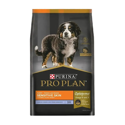 Pro Plan Puppy Sensitive Skin & Stomach OptiDerma Alimento con Cordero para Cachorros - Piel Sensible - 3 kg