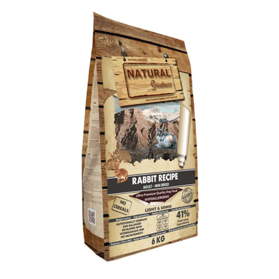 RABBIT RECIPE SENIOR&LIGHT (NO CEREAL) ADULT MINI 6KG - Black Dog Panamá 