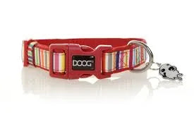 DOOG COLLAR MULTI COLOUR STRIPPED LARGE - Black Dog Panamá 