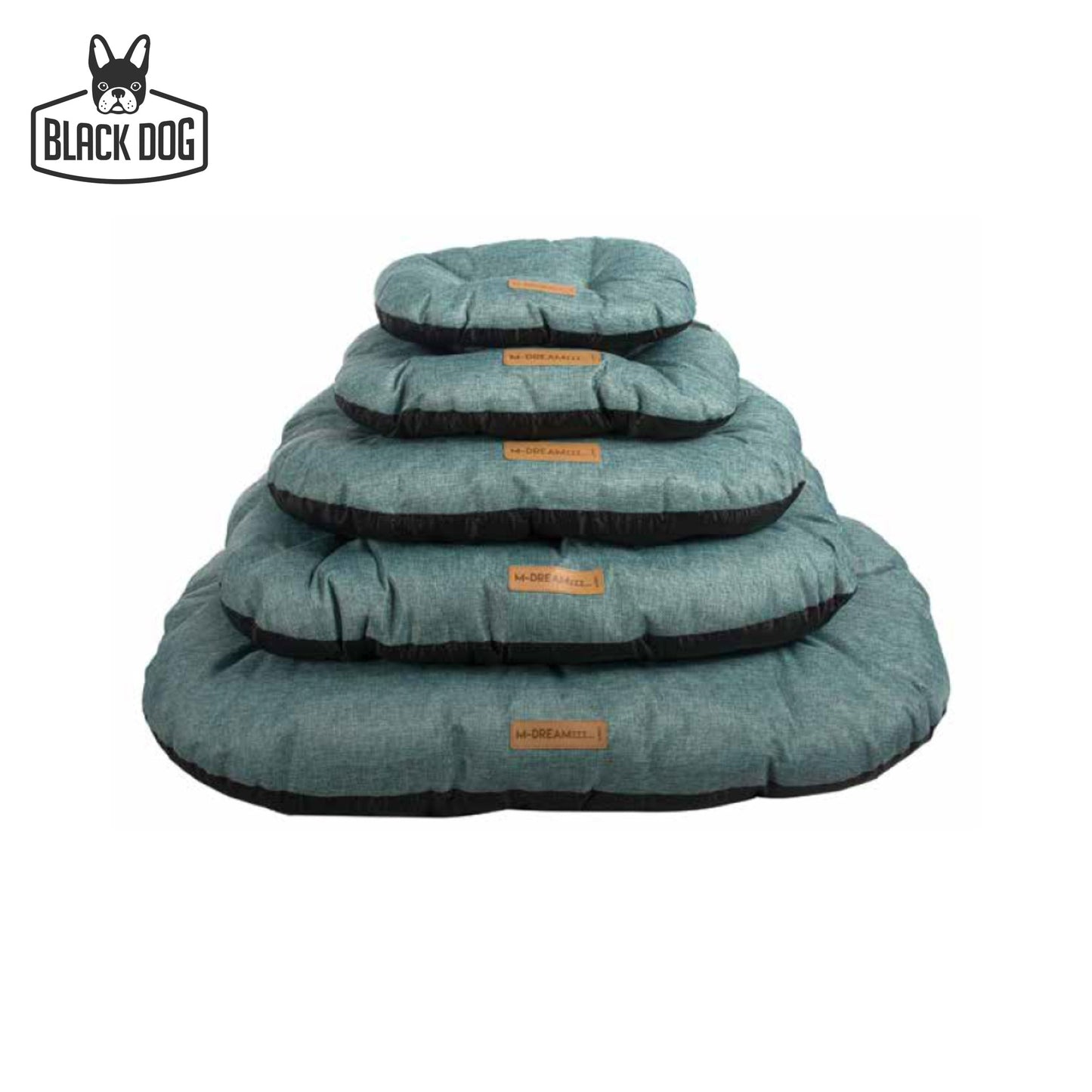 OLERON Oval Cushion - XL - Black Dog Panamá 