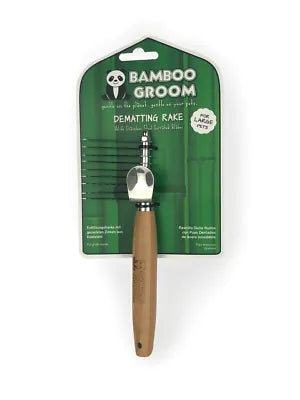 BAMBOO GROOM DEMATTING RAKE SMALL/MEDIUM - Black Dog Panamá 