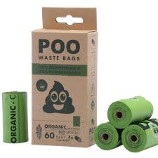 Poo 100% Compostable & Biodegradable Dog Waste Bags (60 bags) - Black Dog Panamá 