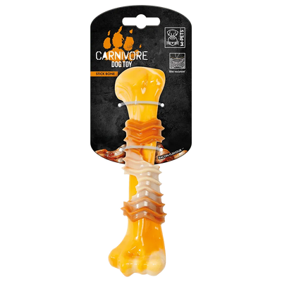 CARNIVORE Dog Toy Stick Bone - Bacon scent 17.8 x 4.9 x 4 cm - Black Dog Panamá 