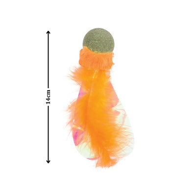 CHARMY CATNIP TOY ORANGE - Black Dog Panamá 