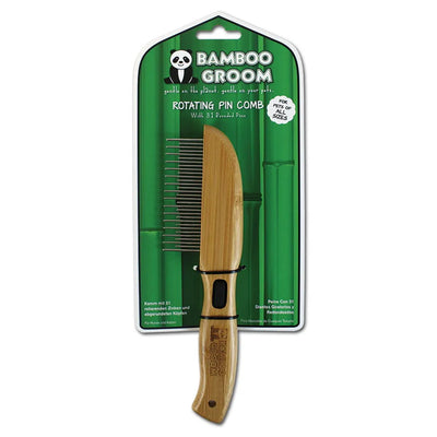 BAMBOO GROOM ROTATING 31 PIN COMB ONE SIZE - Black Dog Panamá 