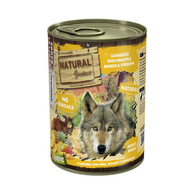 NGD CANGURO CON PIÑA, MANGO Y ESPIRULINA-EXÓTICA 400G - Black Dog Panamá 