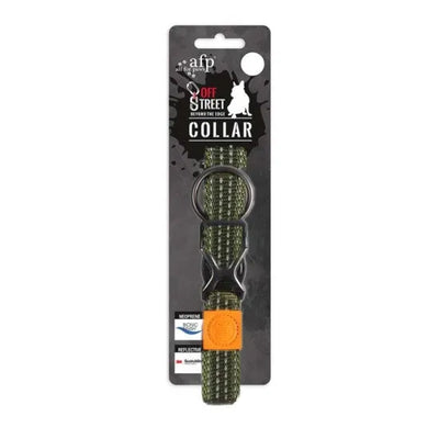 DOG COLLAR - OLIVE GREEN-L - Black Dog Panamá 