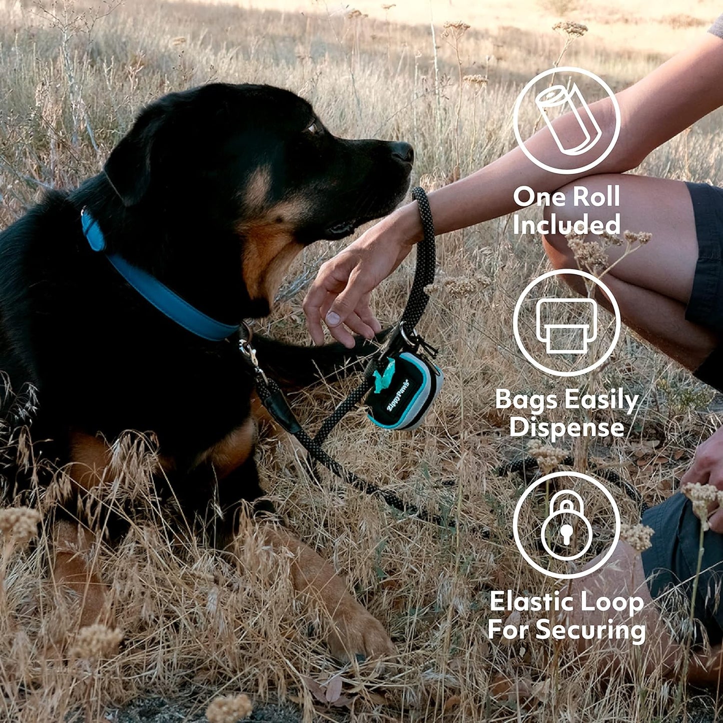 ZippyPaws Adventure Leash Bag - Dispensador de Bolsas Rosa