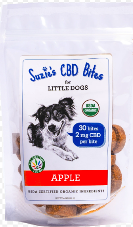 SUZIE´S CBD BITES APPLE SMALL DOG 6OZ - Black Dog Panamá 