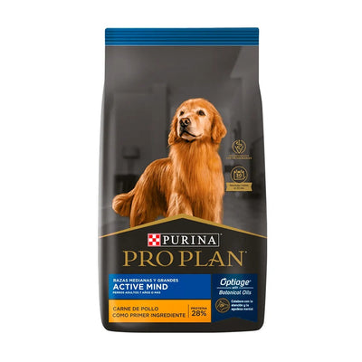 Pro Plan Senior Active Mind Medium Breed Alimento con Pollo para Perros Senior de Razas Medianas - 7.5 kg