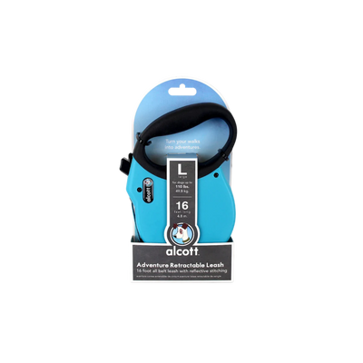 Alcott Adventure Retractable Leash Azul – L