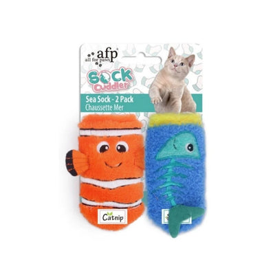 AFP CAT TOY SOCK CUDDLER SEA 2PC - Black Dog Panamá 