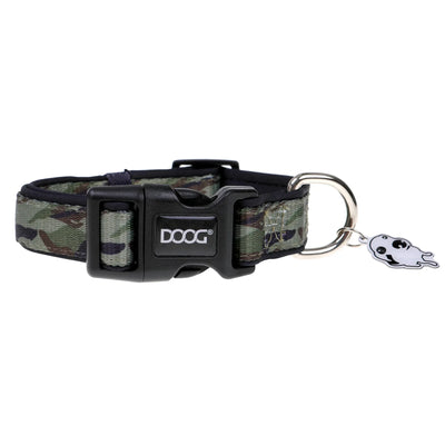 DOOG Neoprene Dog Collar BRUISER - Small - Black Dog Panamá 
