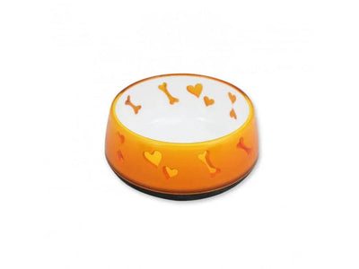 AFP DOG LOVE BOWL ORANGE MEDIUM - Black Dog Panamá 