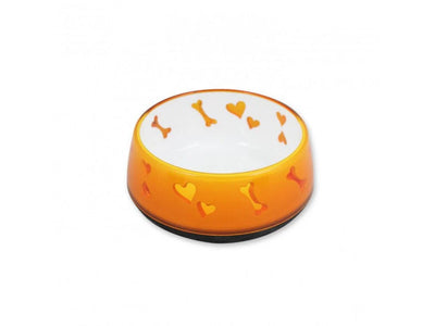 AFP DOG LOVE BOWL ORANGE MEDIUM - Black Dog Panamá 