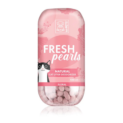 FRESH Pearls Natural Cat Litter  Deodoriser - Floral 450 ml - Black Dog Panamá 