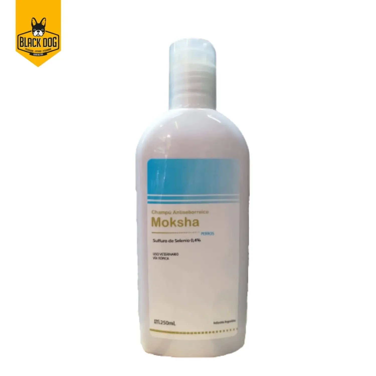 MOKSHA SHAMPOO ANTISEBORREICO 250ML Black Dog Panamá