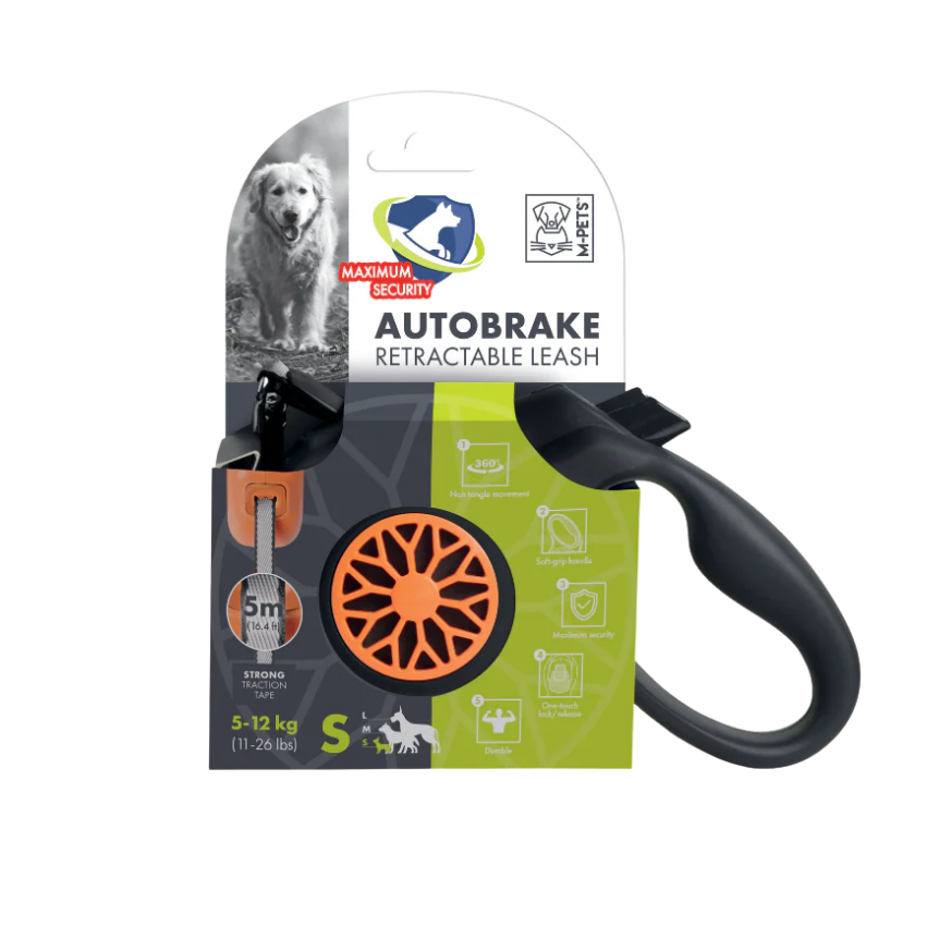 MPETS AUTOBRAKE Retractable Smart Leash – S