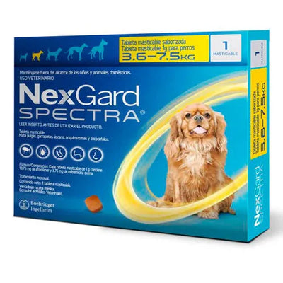 NEXGARD SPECTRA S 3.6 - 7.5 KG - Black Dog Panamá 