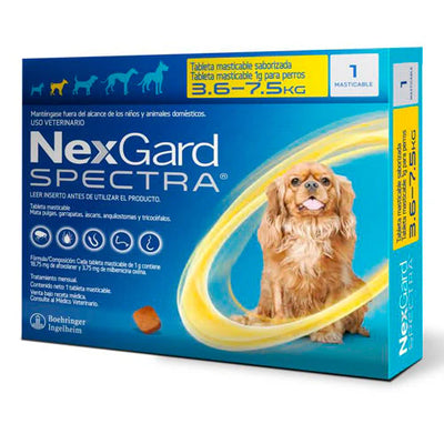NEXGARD SPECTRA S 3.6 - 7.5 KG - Black Dog Panamá 