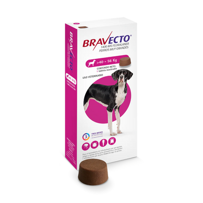 Bravecto Tableta Antiparasitaria 1400 mg – 40-56 kg