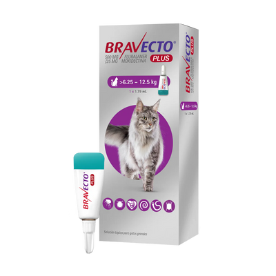 Bravecto Plus Cat Tableta Antiparasitaria 500 mg – 6.25-12.5 kg